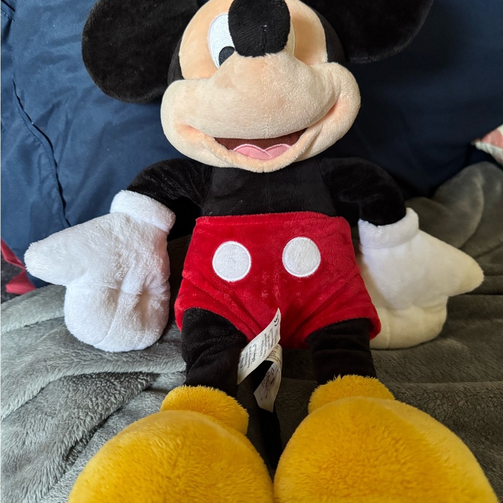 Disney Mickey Mouse Plush Toy - Black, Red, Yellow